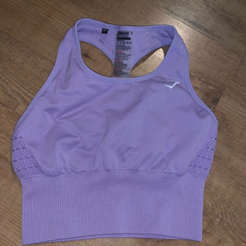 Gymshark Energy Seamless Crop Vest -Pastel Lilac-M